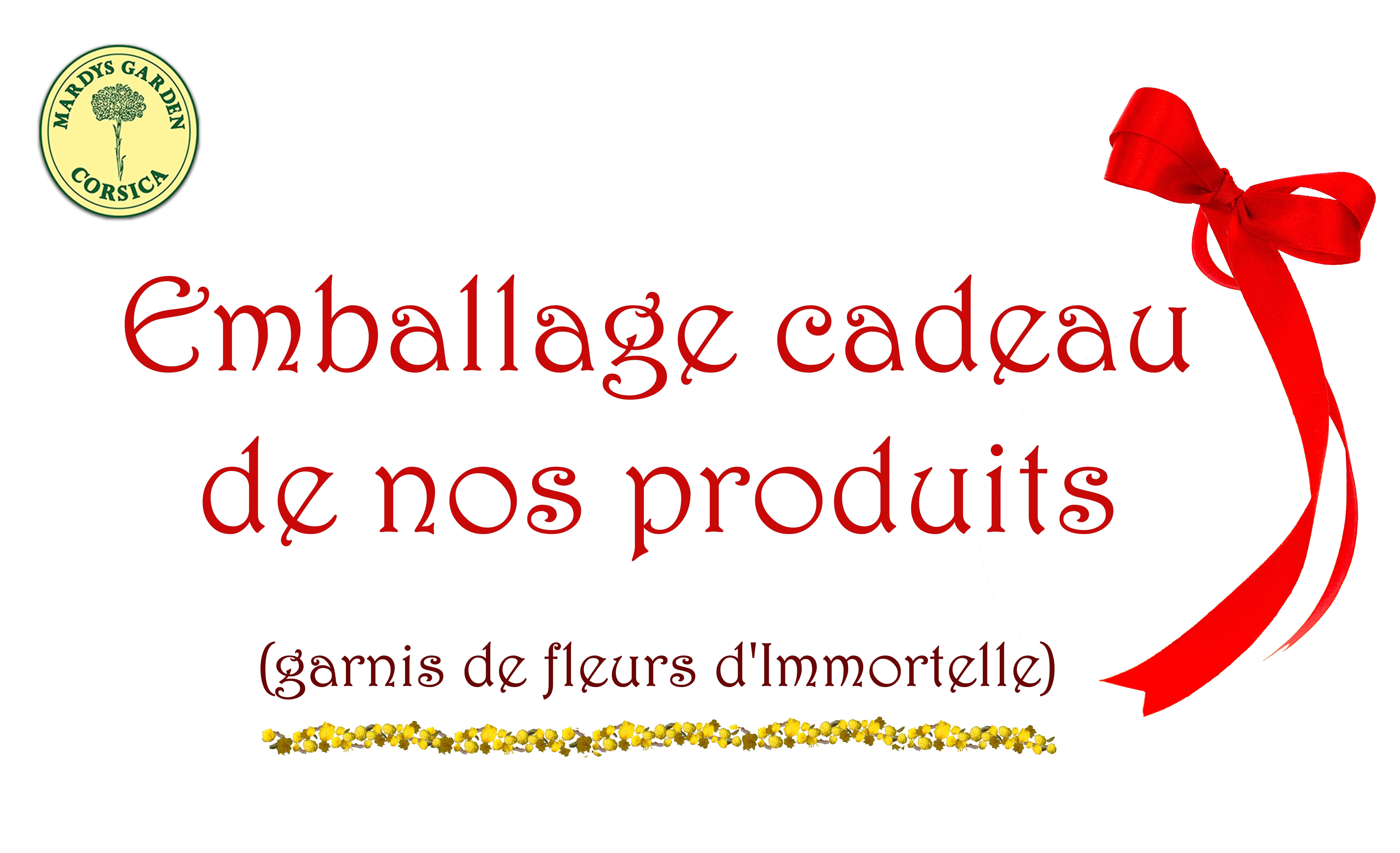 Emballage cadeau de nos produits